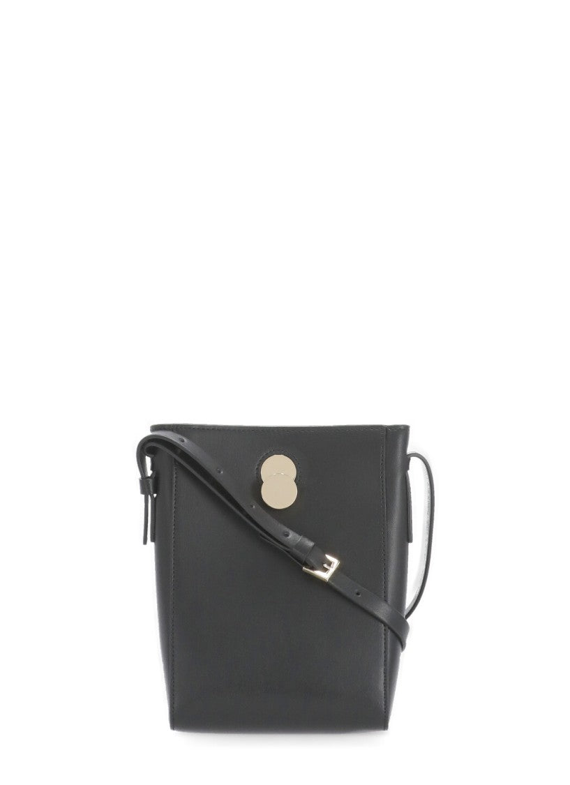 Fabiana Filippi Black Leather Shoulder Bag