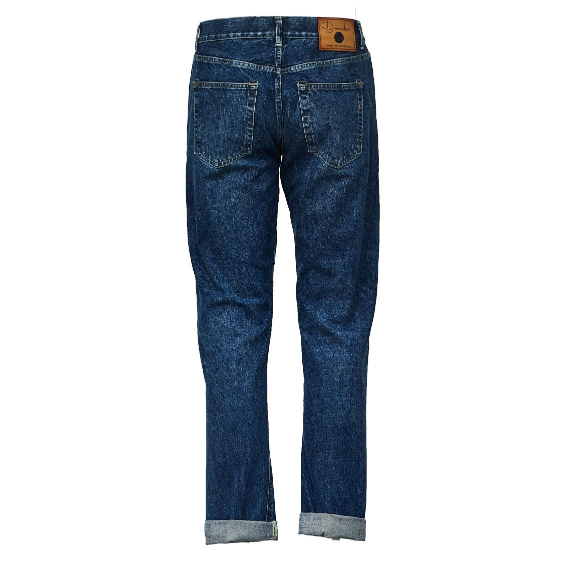 Dondup Bray Regular Fit Jeans In 14 Oz Rigid Selvedge Denim