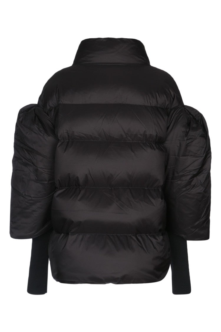 Add Short Puffer Jacket With High Collar