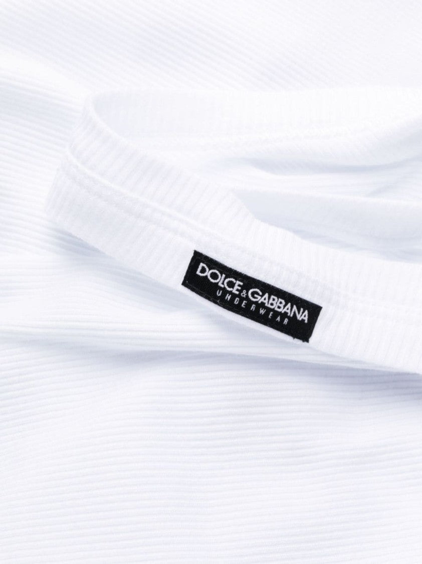 Dolce & Gabbana White Cotton Top Tank