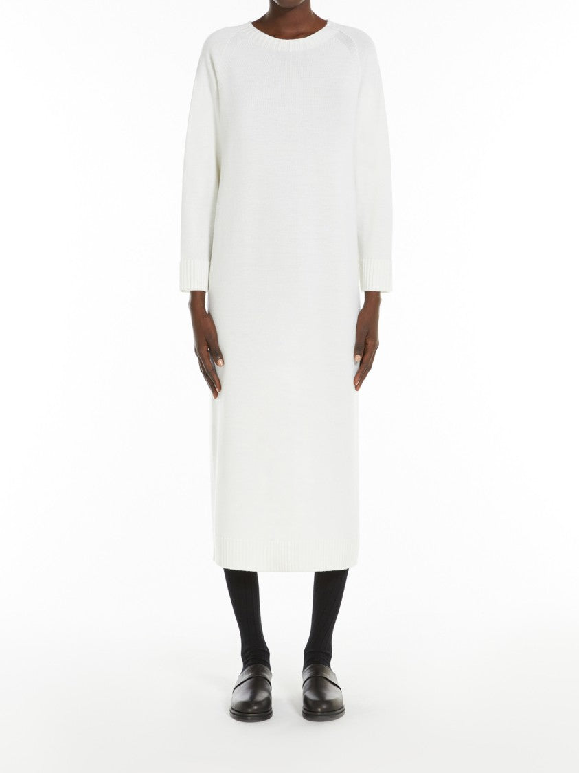 Max Mara Midi-Length Dress With Ribbed Detailing