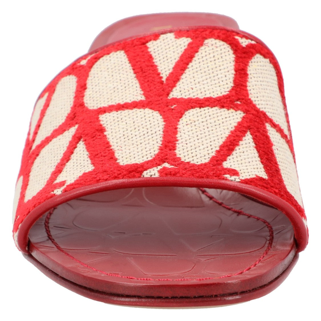 Valentino Vlogo Heel Slides Red