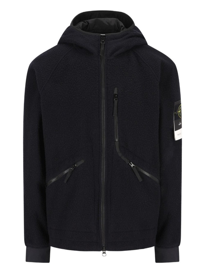 Stone Island Navy Polyurethane Jacket