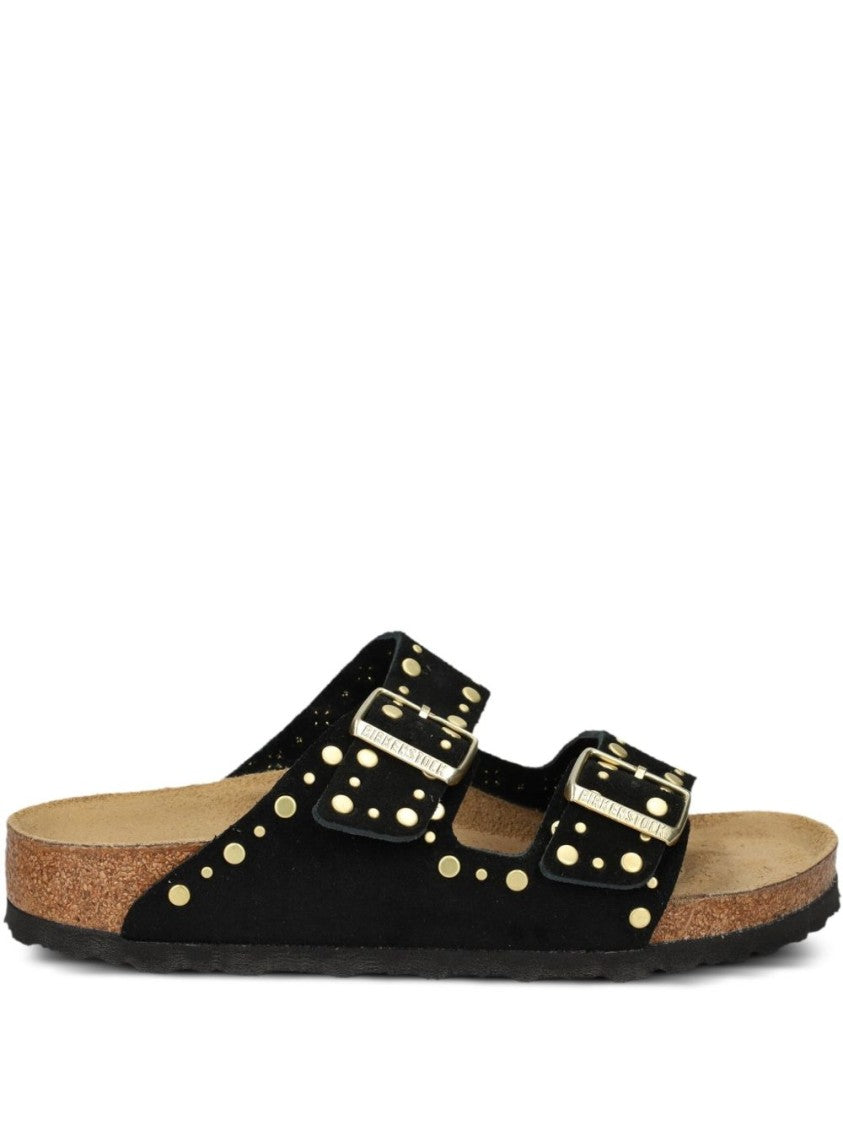 Birkenstock Arizona Sandals In Smooth Black Leather