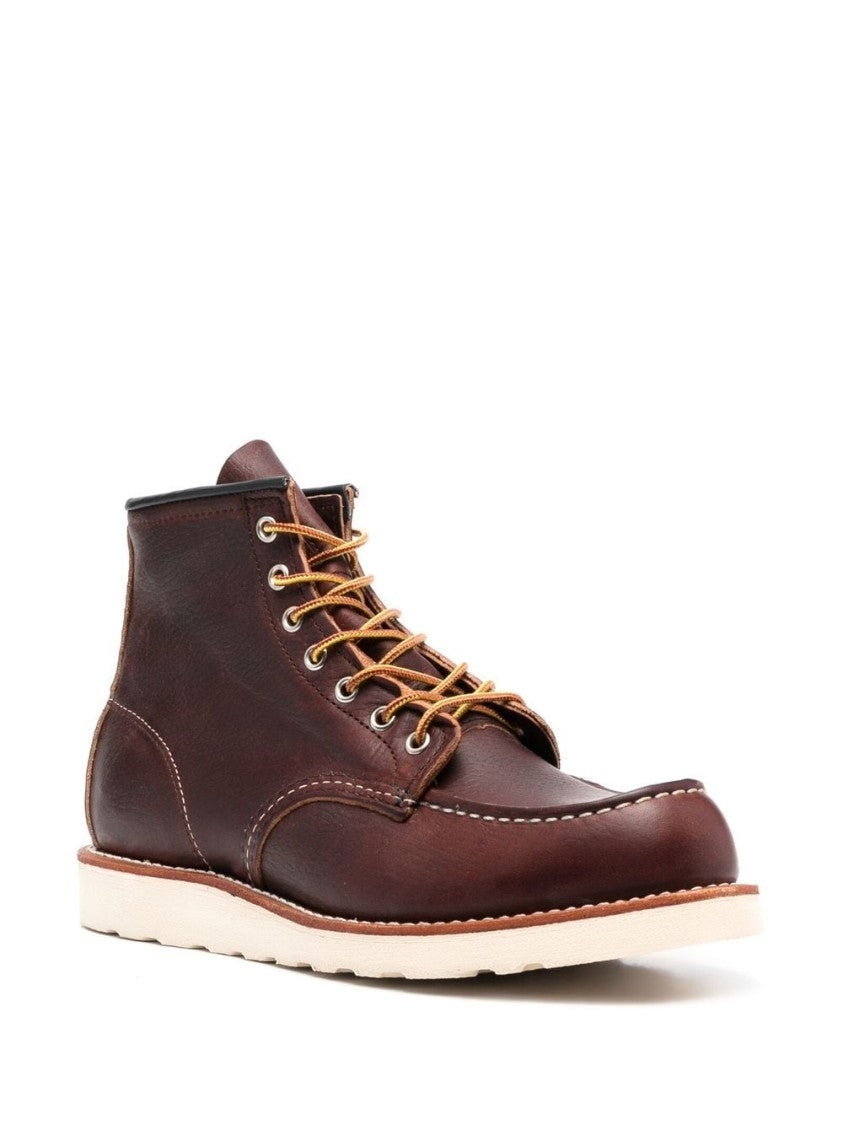 Red Wing Classic Moc Lace-Up Boots With Piped Detailing