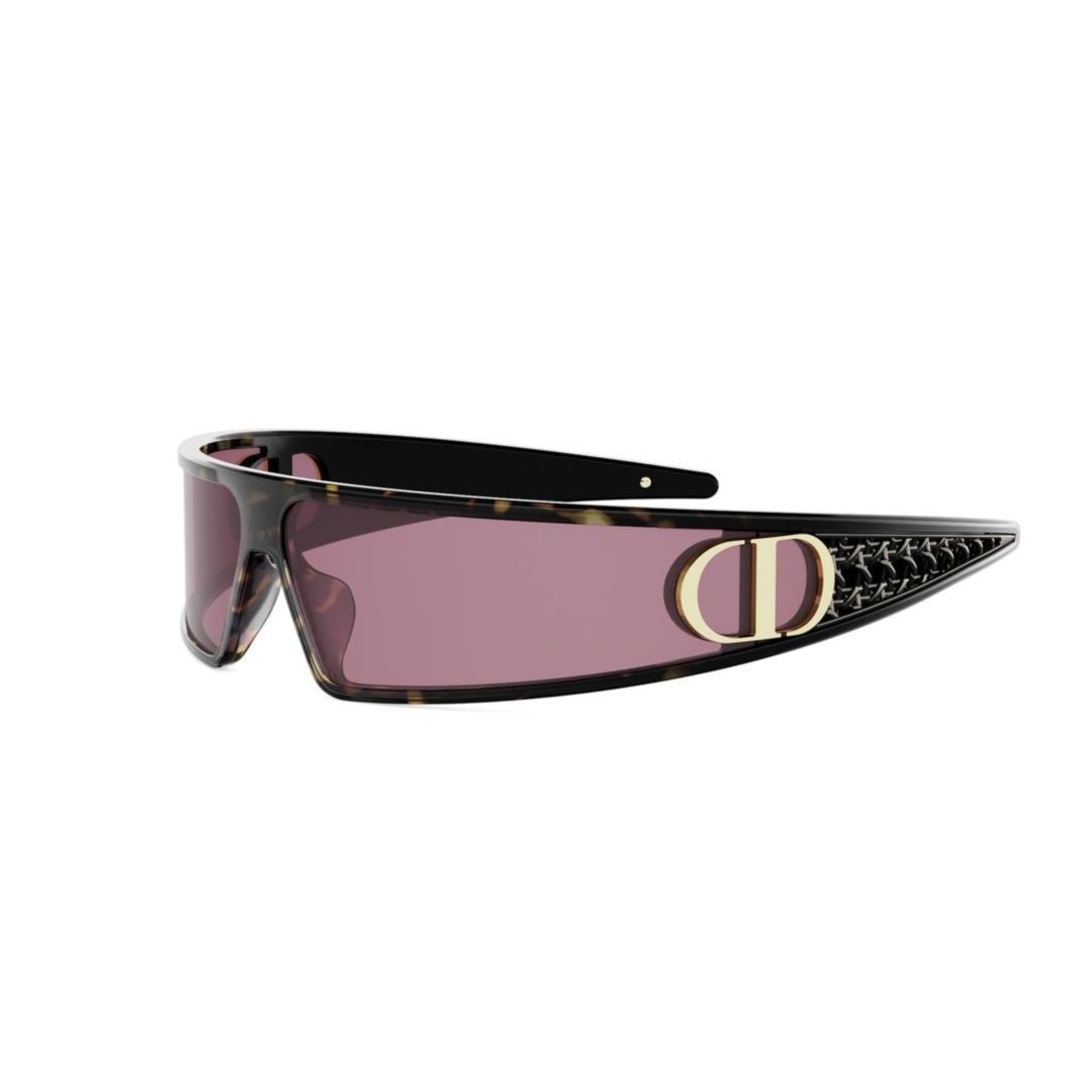 Dior Cd40180u Wraparound Tortoiseshell Sunglasses