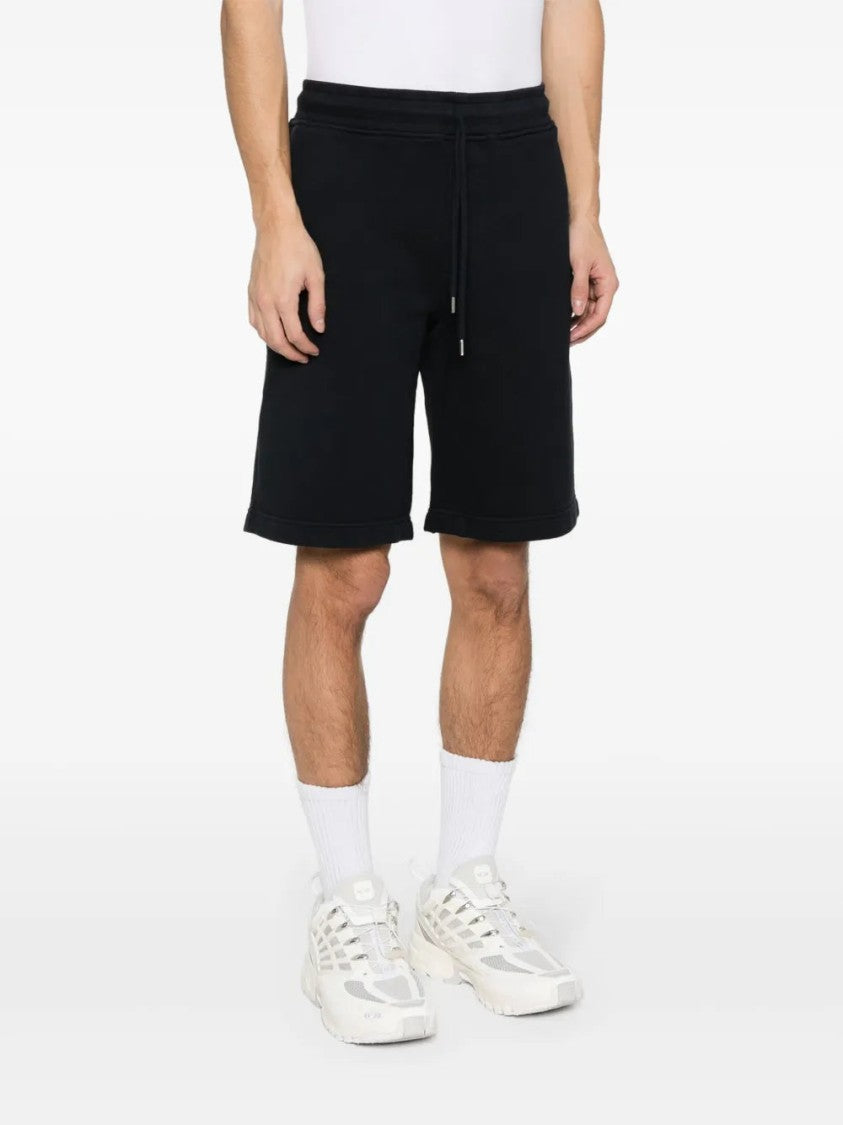 C.P. Company Logo-Embroidered Cotton Shorts