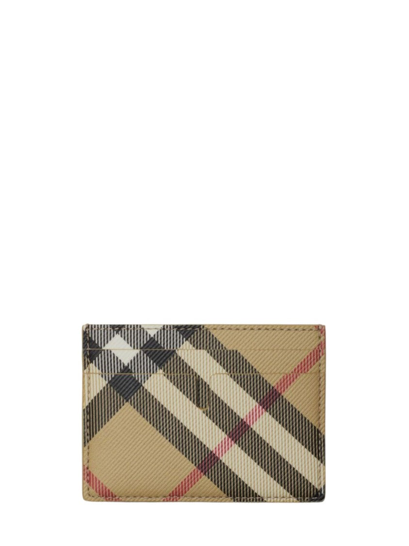 Burberry Sandon Checked Cotton Card Holder