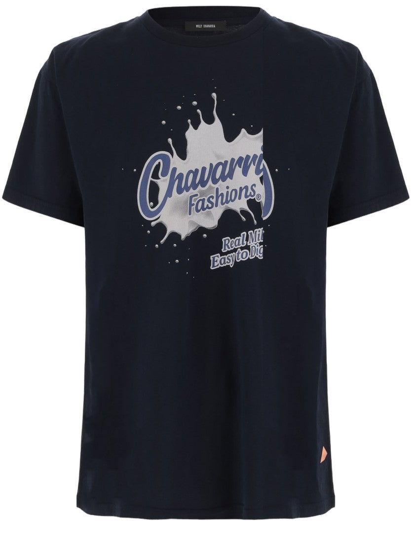 Willy Chavarria Graphic Print Cotton T-Shirt With Relaxed Fit