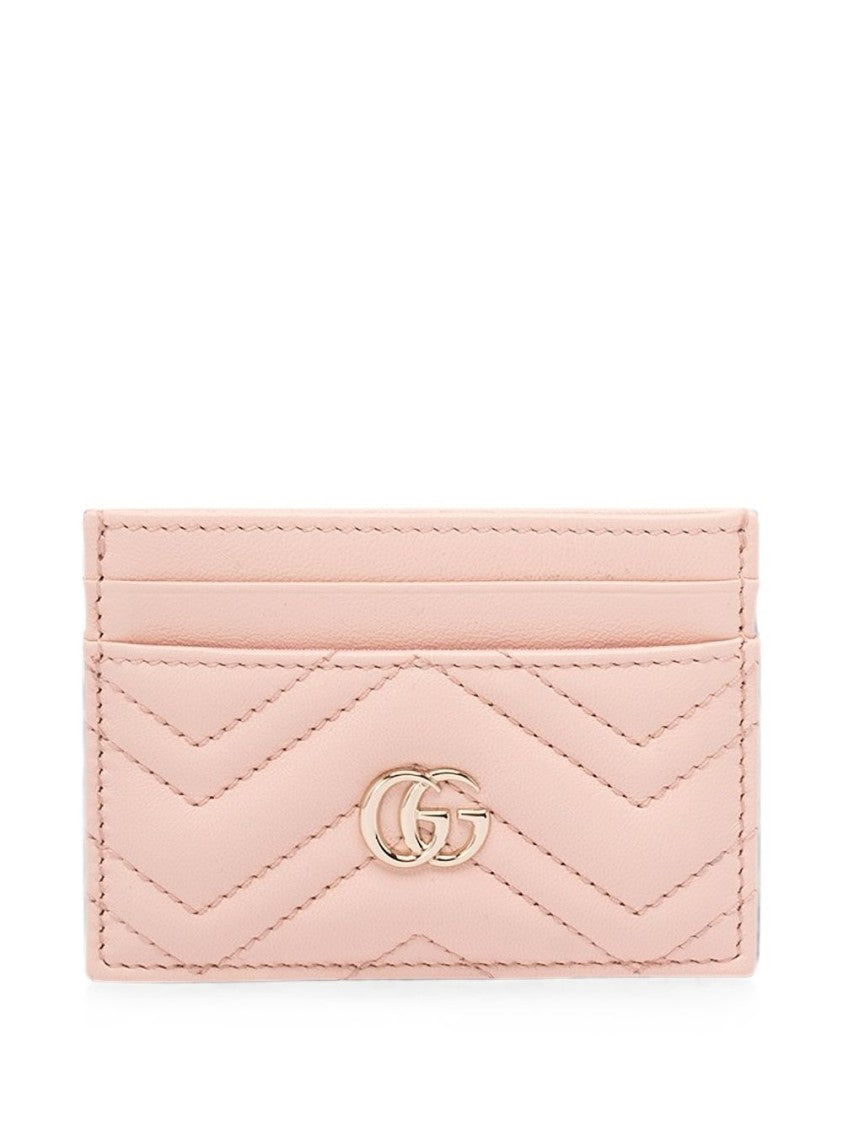 Gucci Chevron Quilted Lamb Leather Cardholder