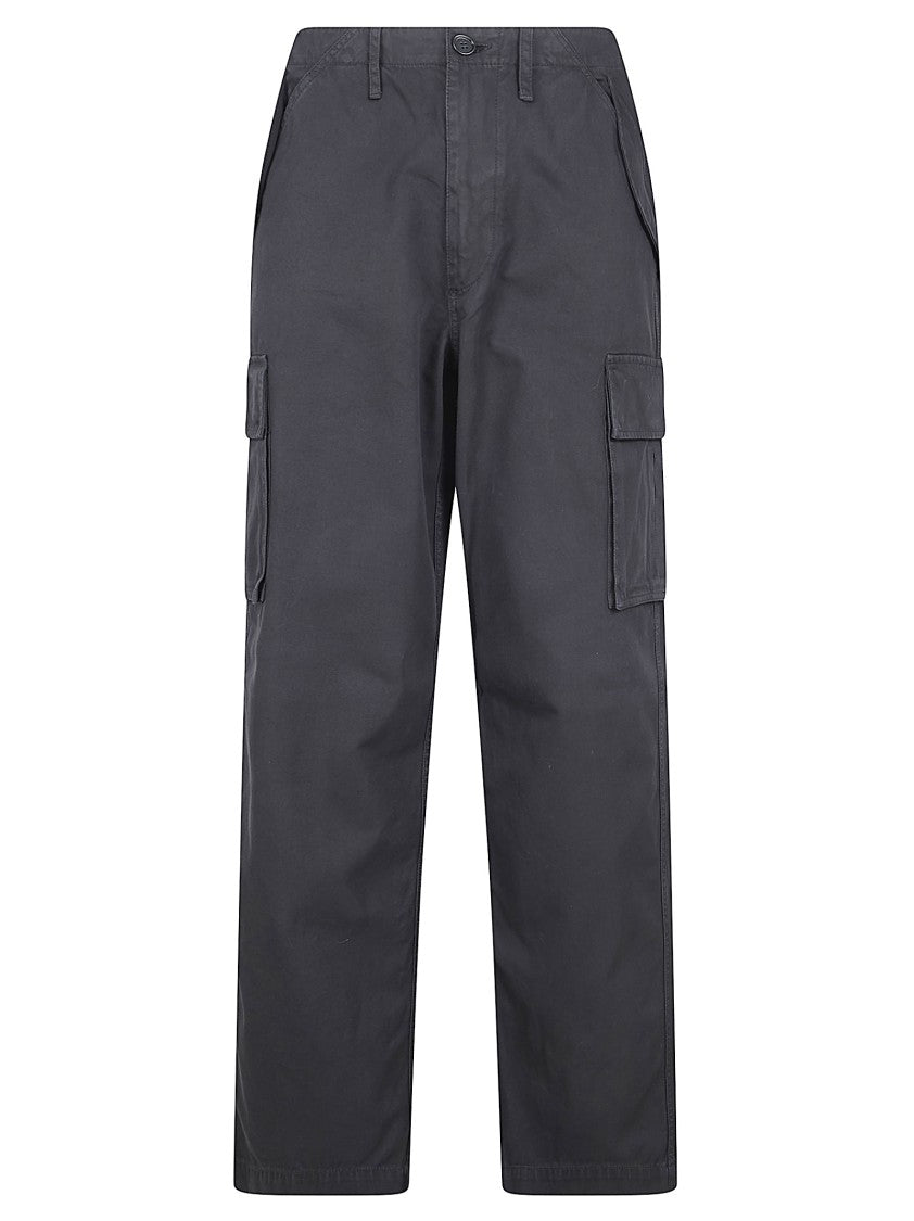 Burberry Cargo Trousers In Washed Cotton Twill