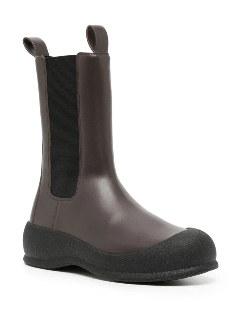 Bally Brown Leather Ankle Boots