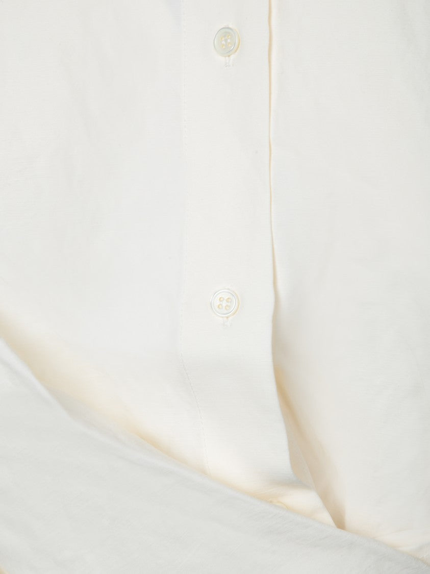 J. W. Anderson Wrap Silhouette White Long Sleeve Shirt