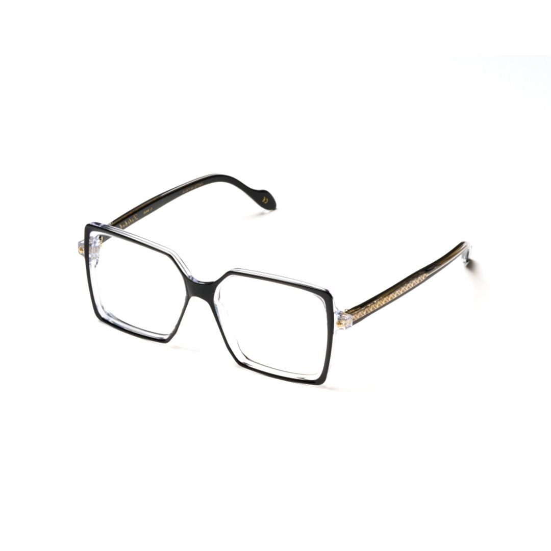 Kador Lilibet Glamour Oversized Square Frame Sunglasses With Textured Temples