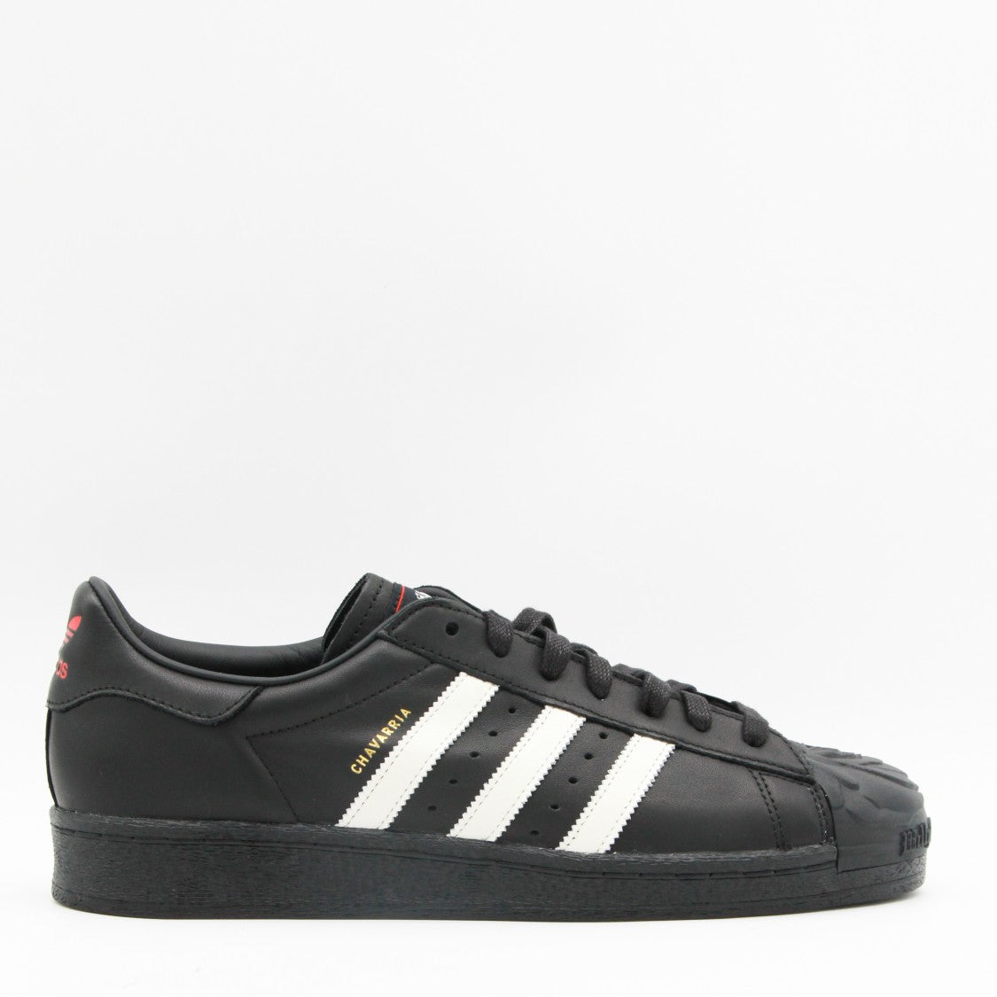 Adidas X Willy Chavarria Black Leather Superstar Sneakers