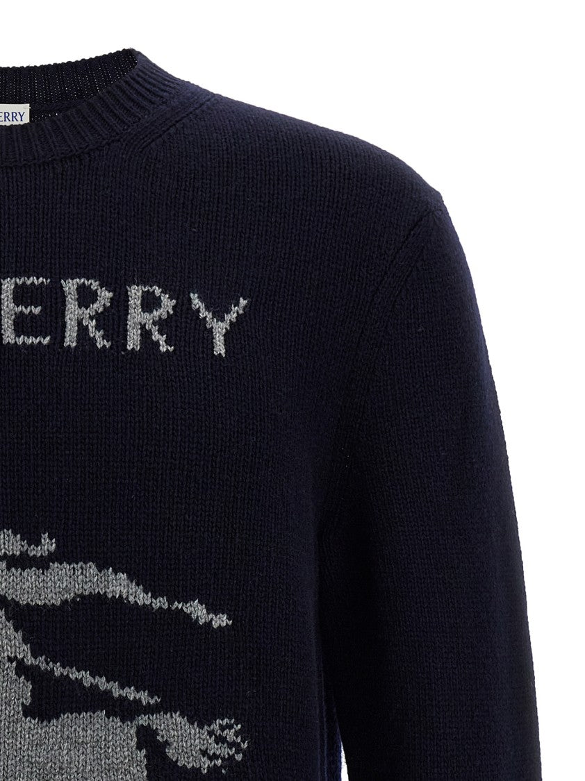 Burberry Logo Intarsia Sweater