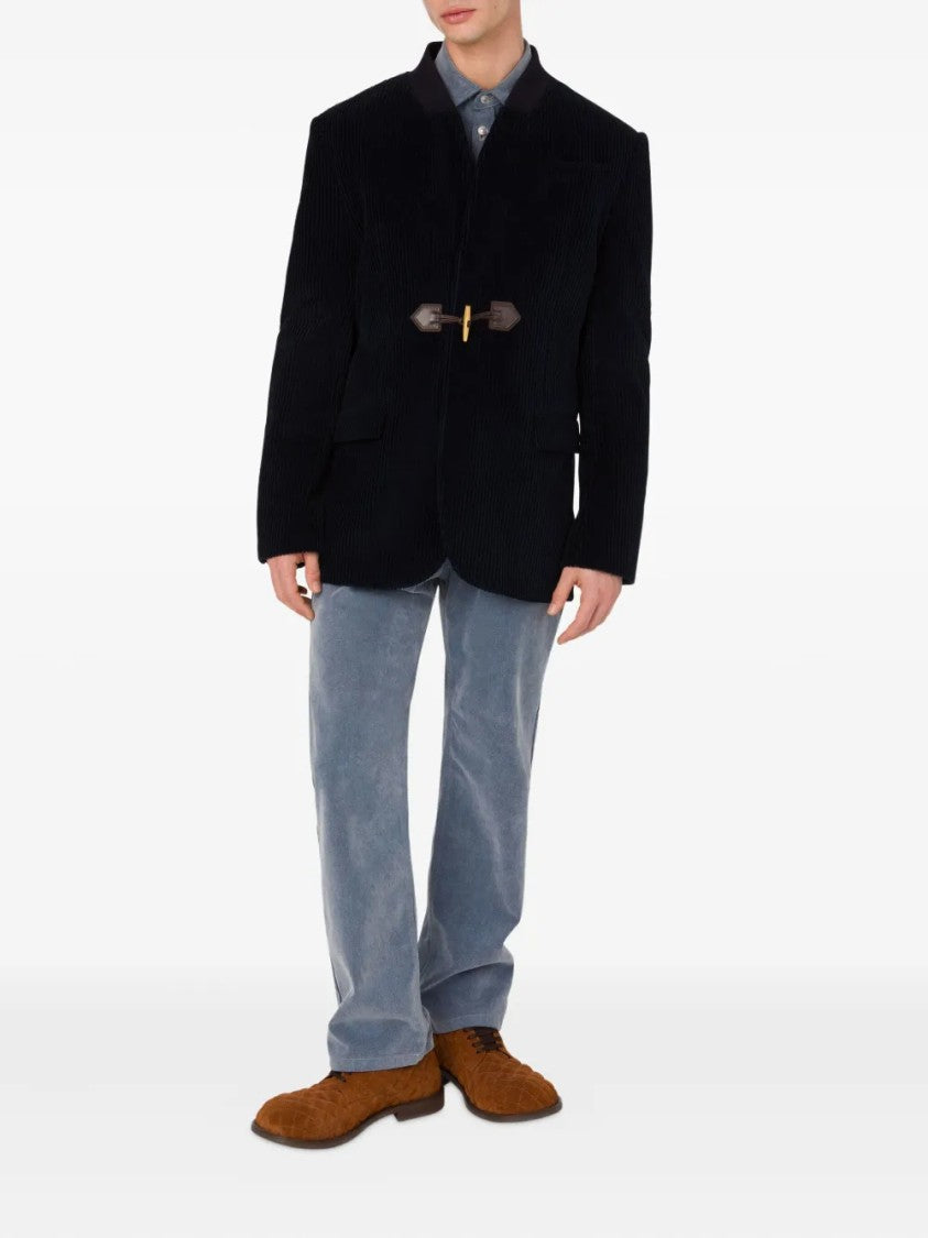 Moschino Structured Black Tailored Jacket With Classic Lapels