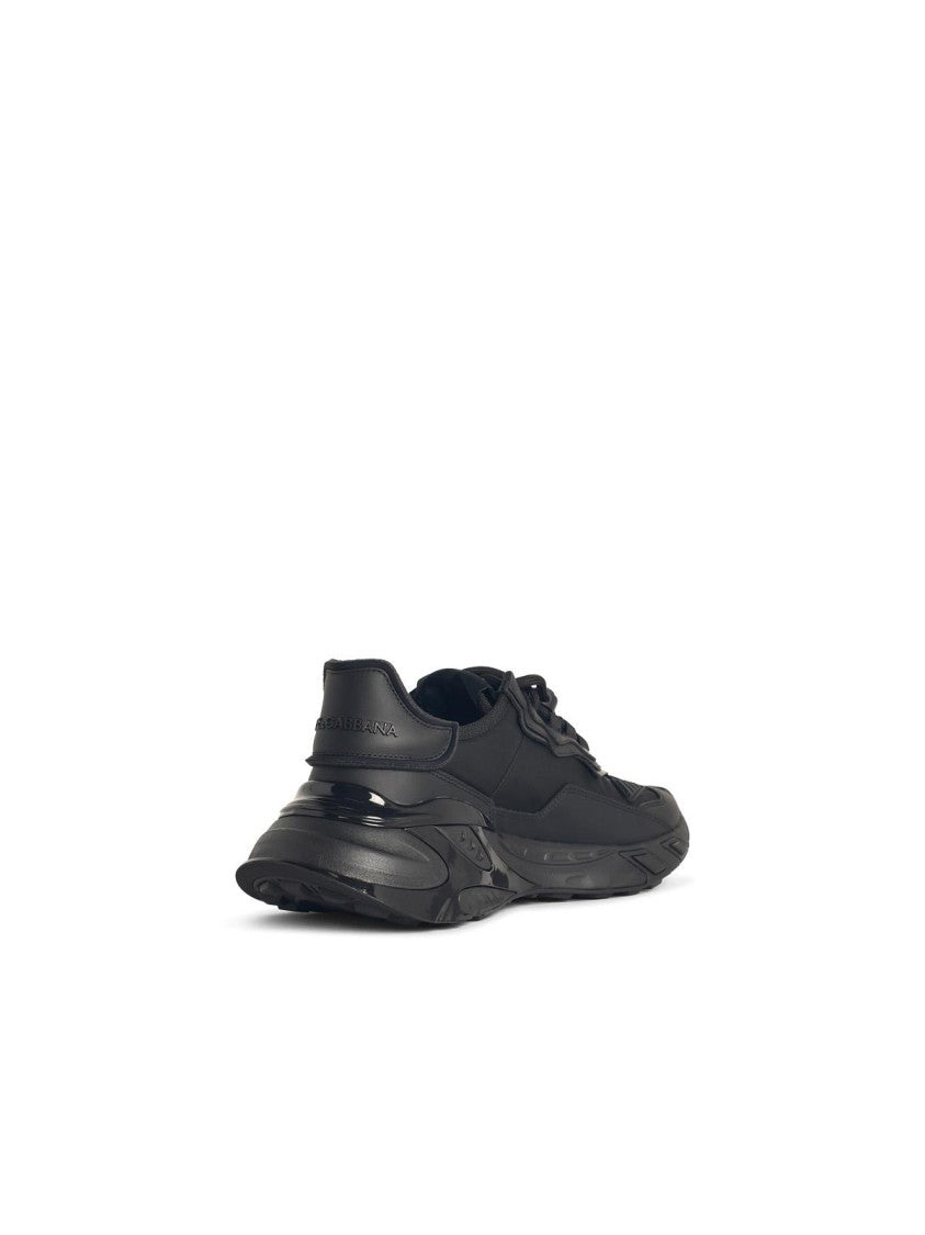 Dolce & Gabbana Daymaster' Black Leather Blend Sneakers