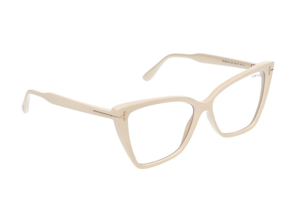 Tom Ford Grey Minimalist Bold Oversized Square Eyeglasses