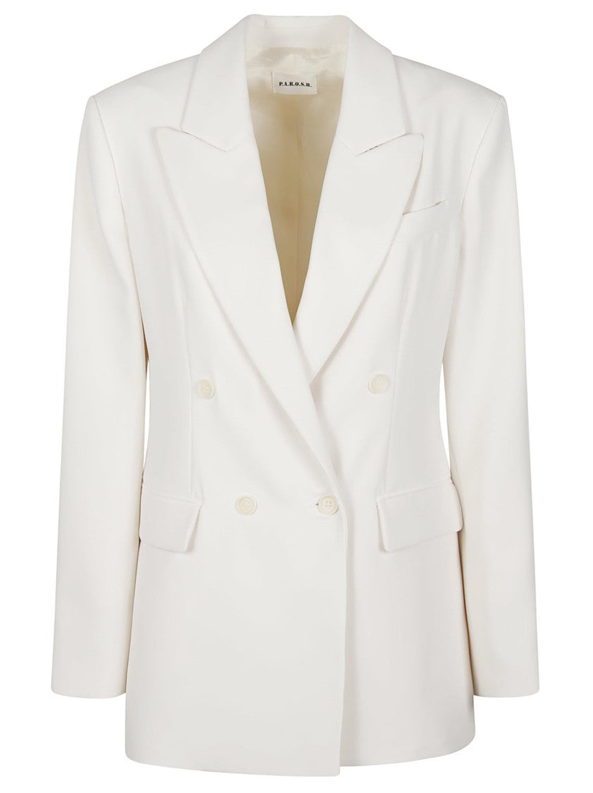 P.A.R.O.S.H. Panty26 Double Breasted Structured Blazer