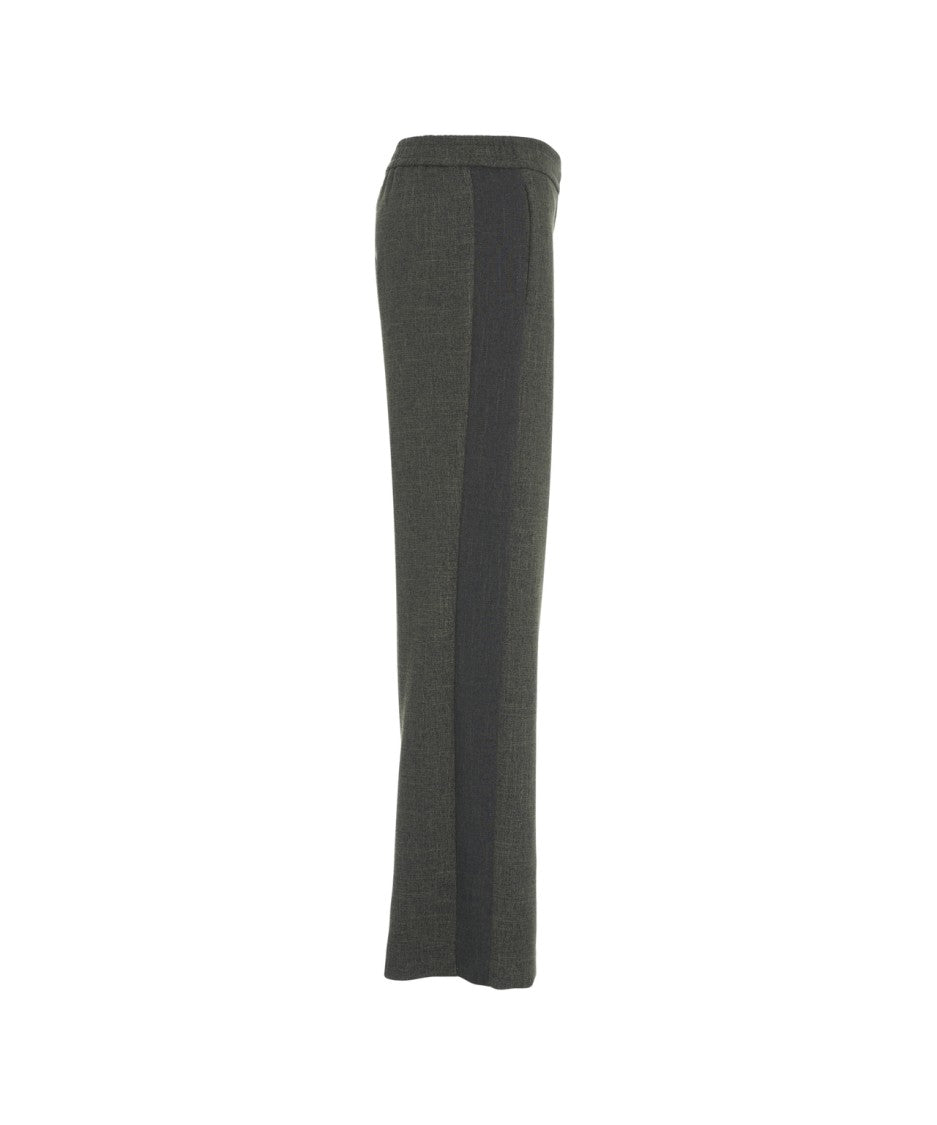 Kaos Straight Leg Trousers With Mid-Rise Waistband