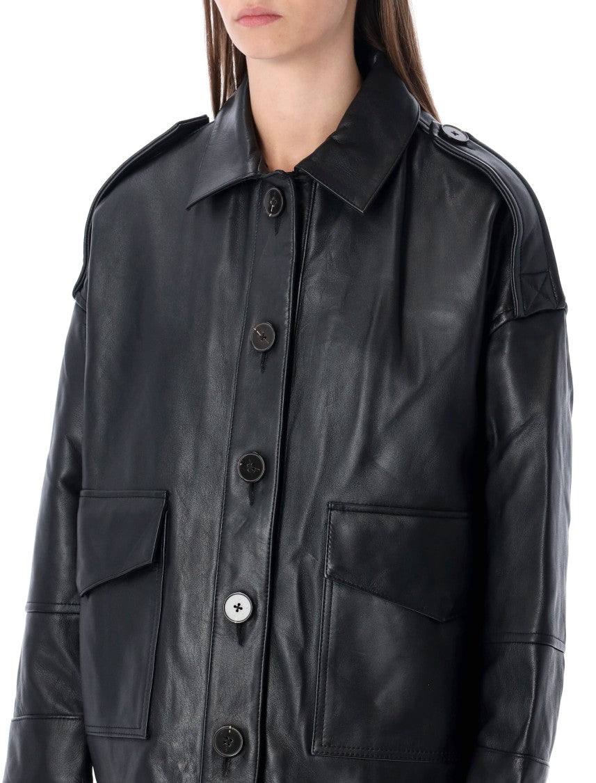 Sessun Harriboyd Bomber Leather
