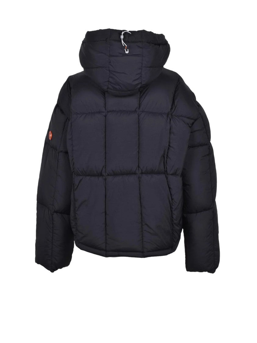 Dekker Black Hooded Quilted Polyamide Down Jacket