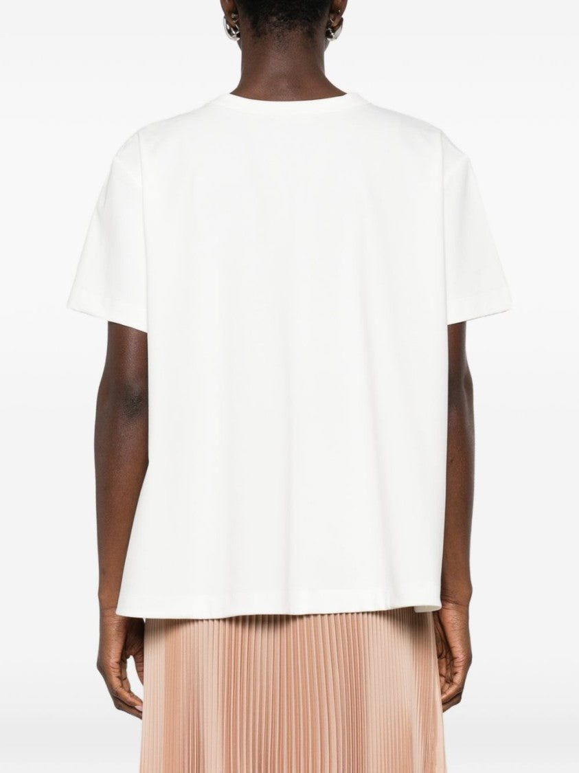 Fabiana Filippi Boxy White Short-Sleeved Top
