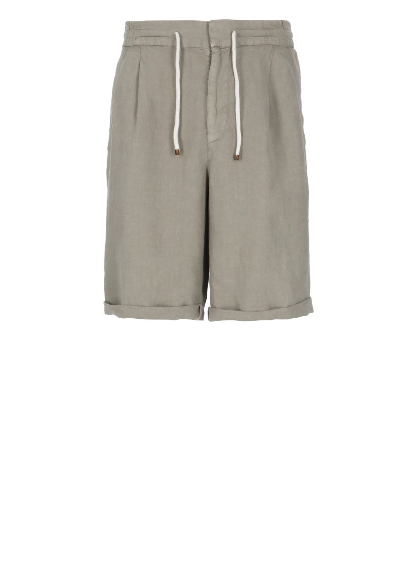 Brunello Cucinelli Linen Bermuda Shorts
