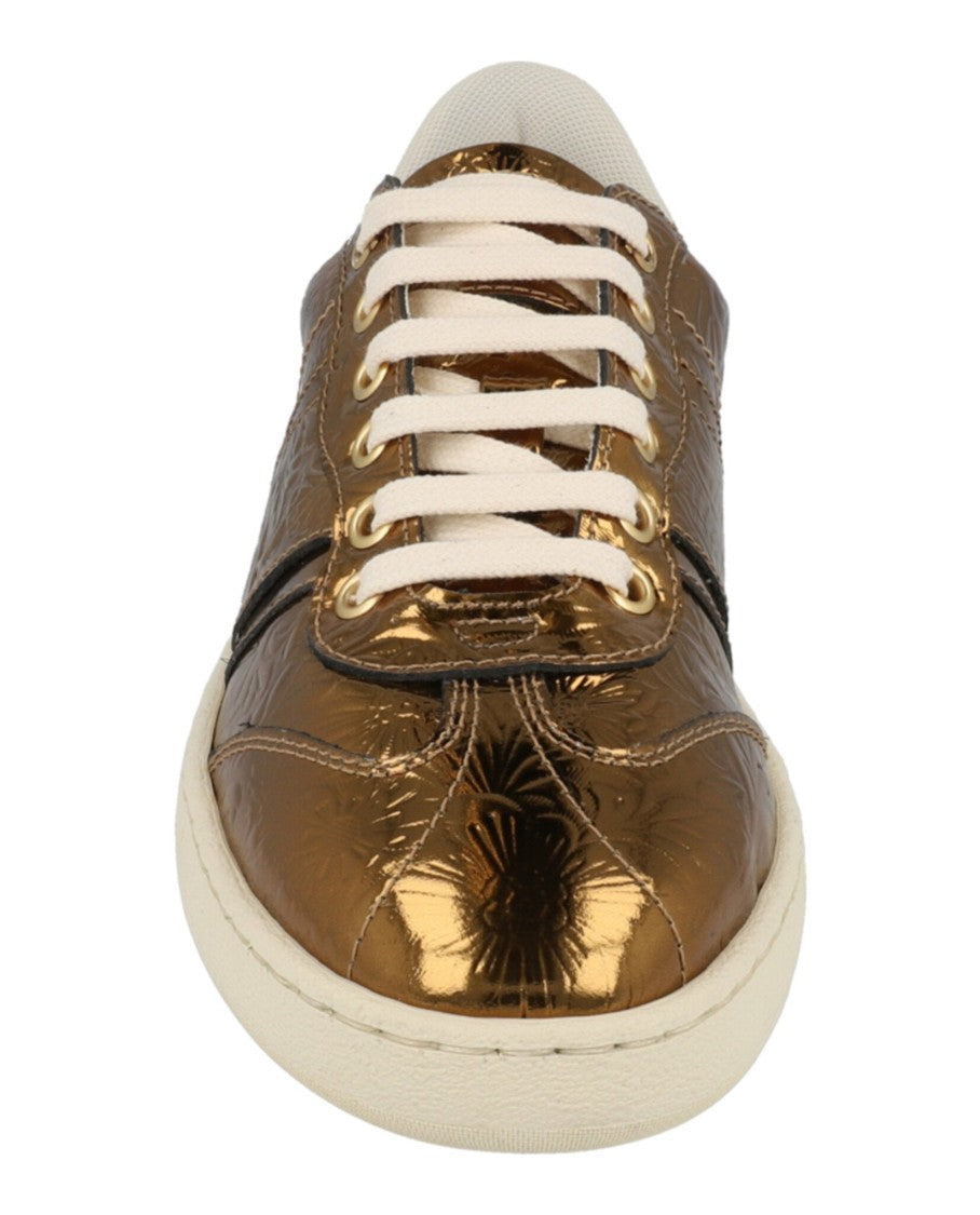 Ferragamo Faith Metallic Sneakers