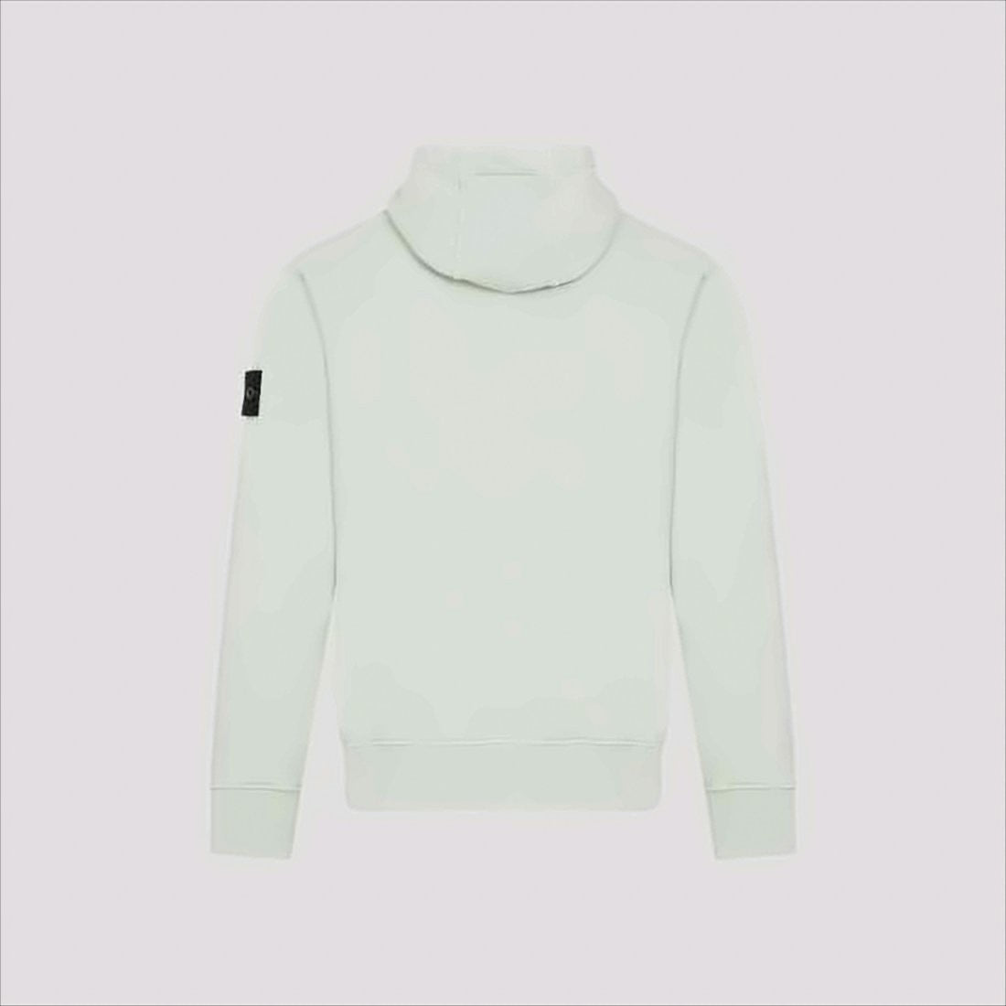 Stone Island White Cotton Hoodie
