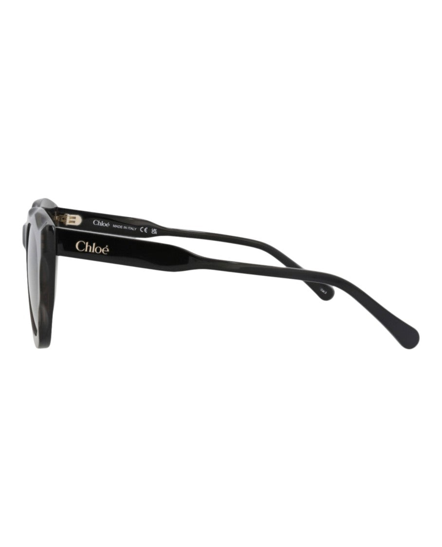 Chloé Round-Frame Recycled Acetate Sunglasses