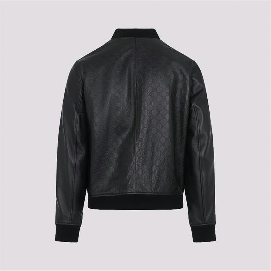 Gucci Textured Leather Bomber Jacket