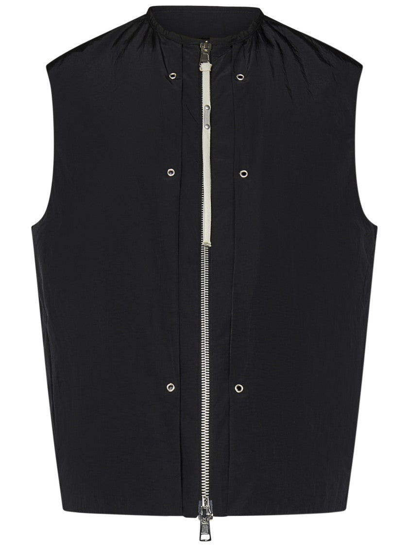 State Of Order Sleeveless Black Coat