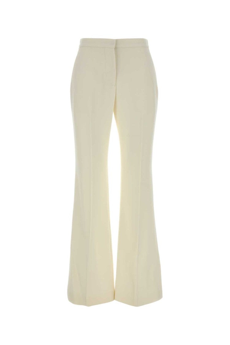 Givenchy High-Waisted Ivory Wool Pants With Tailored Fit