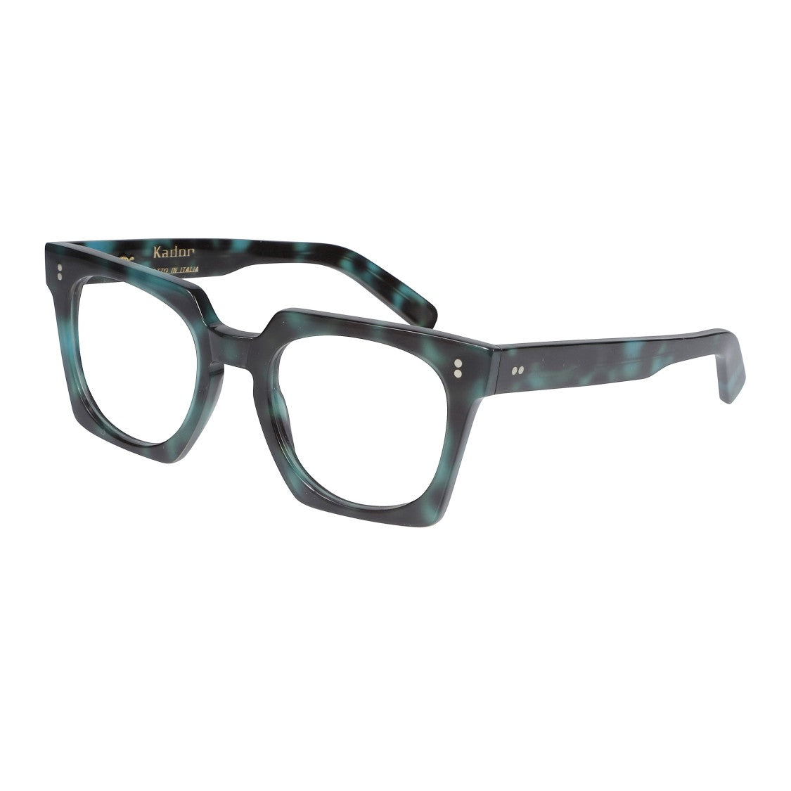 Kador Maya Oversized Square Frame Eyeglasses With Marbled Pattern