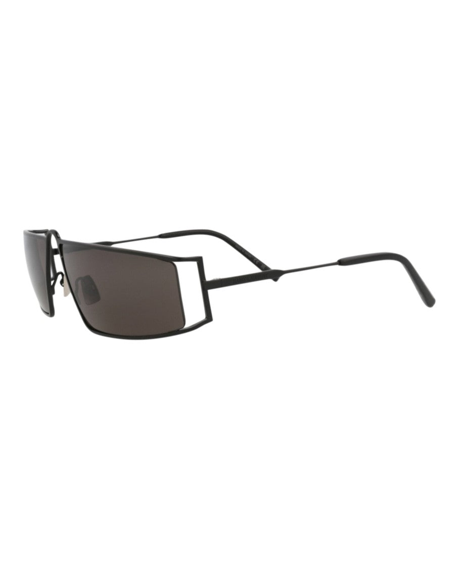 Saint Laurent Square-Frame Metal Sunglasses With Bold Design