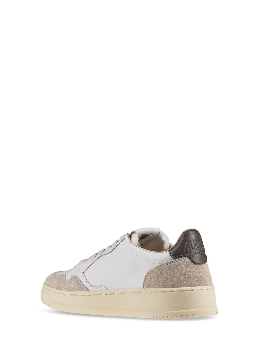 Autry Smooth And Suede Leather Sneakers With Sole