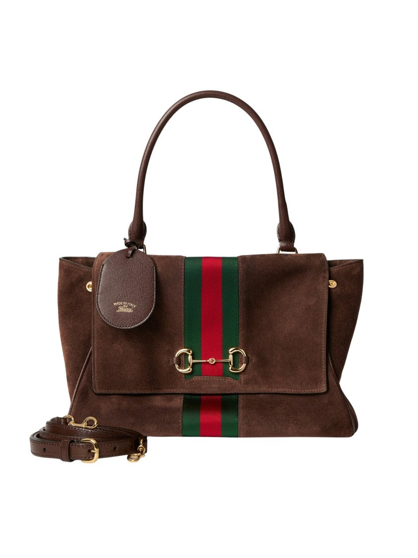 Gucci Dark Brown Soft Leather Paparazzo Shoulder Bag