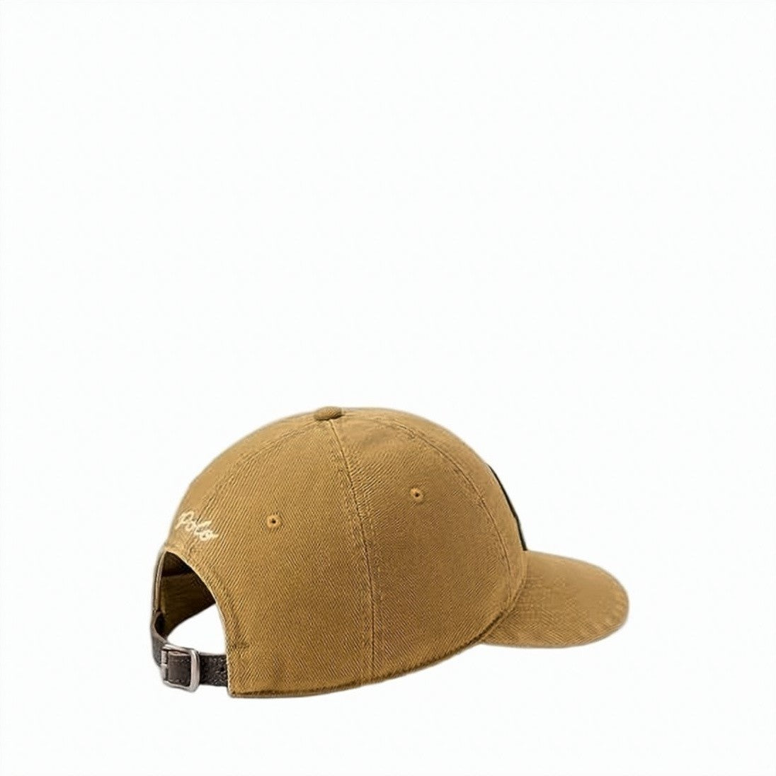 Polo Ralph Lauren Curved Brim Cotton Cap With Leather Strap