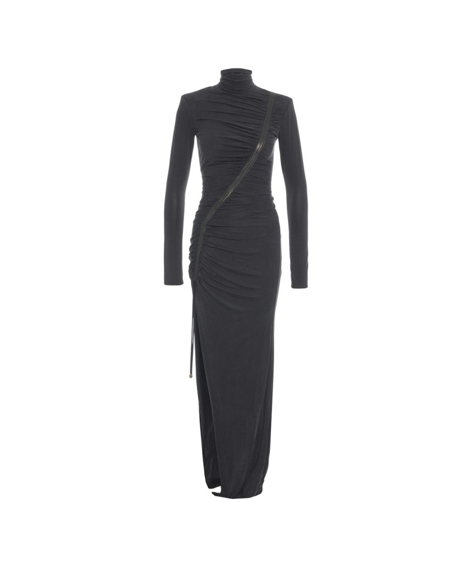 Elisabetta Franchi Gathered Maxi Dress