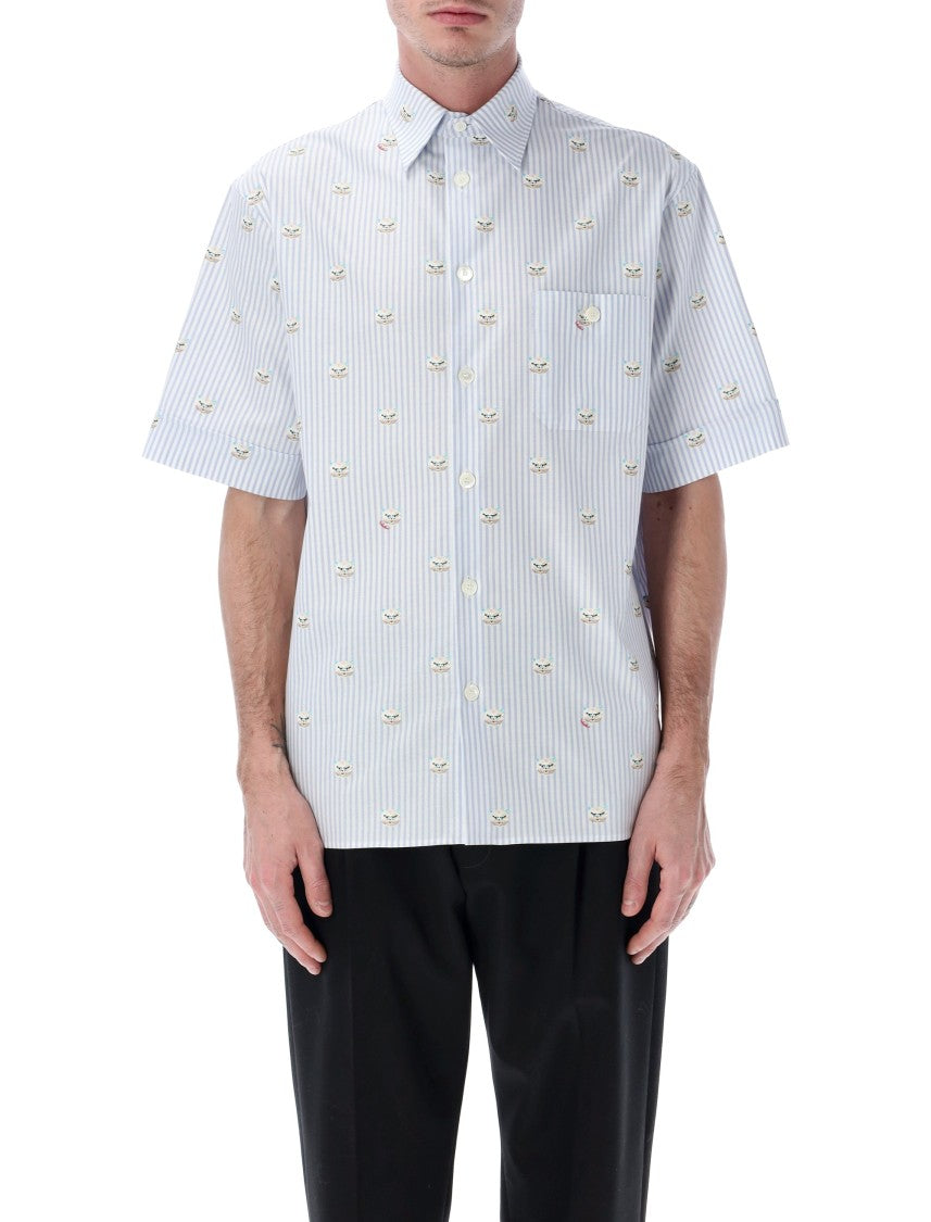 Valentino Garavani Le Chat Oxford Cotton Shirt