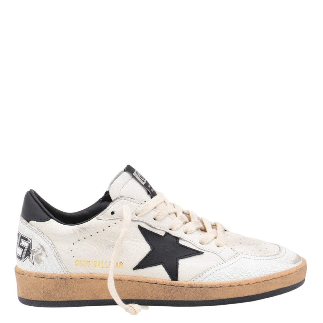 Golden Goose Vintage-Inspired White Sneakers