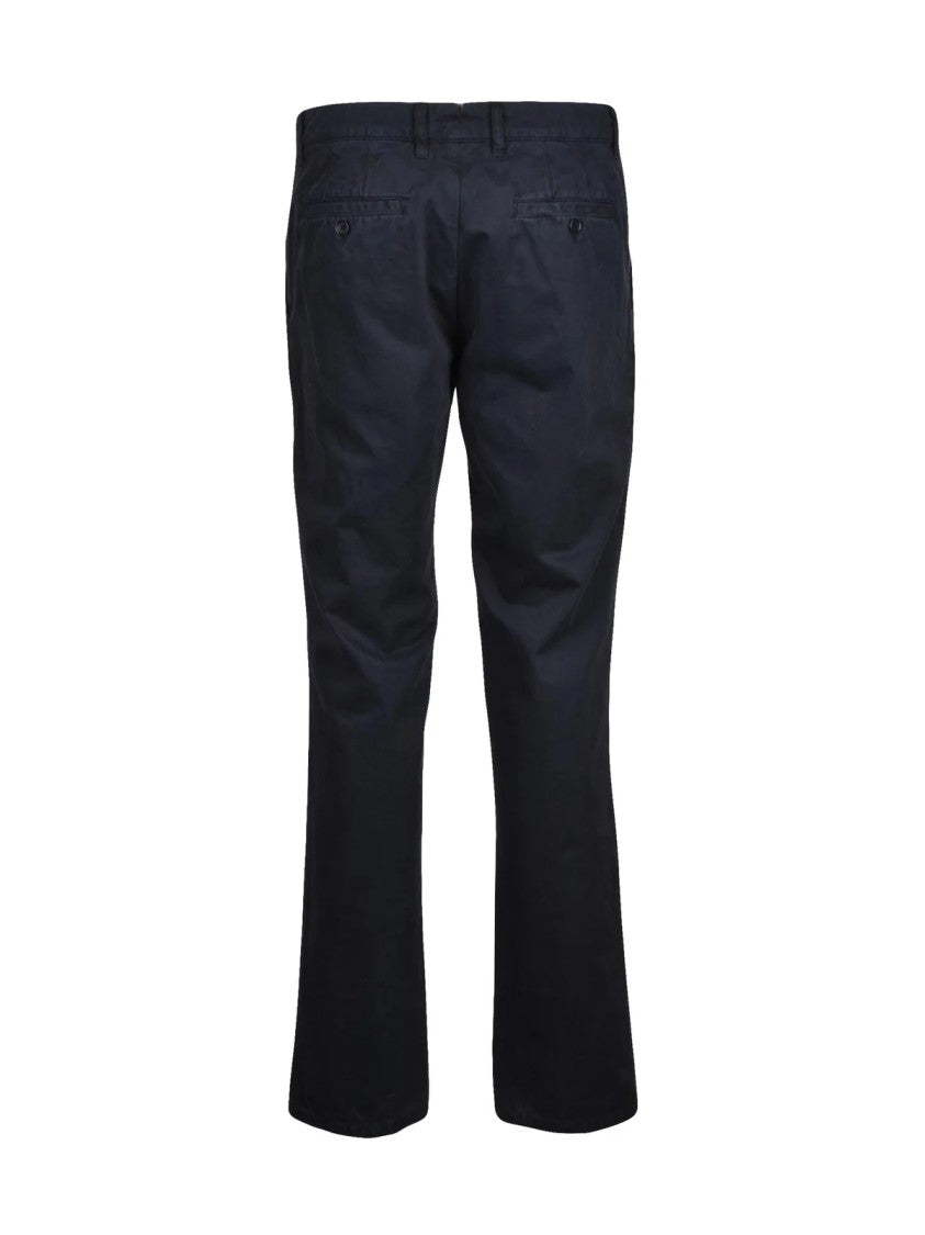 Aspesi Straight-Leg Cotton Trousers With Classic Waistband And Practical Pockets