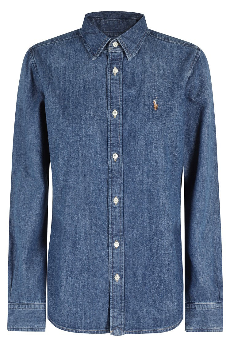 Polo Ralph Lauren Classic Denim Shirt With Long Sleeves