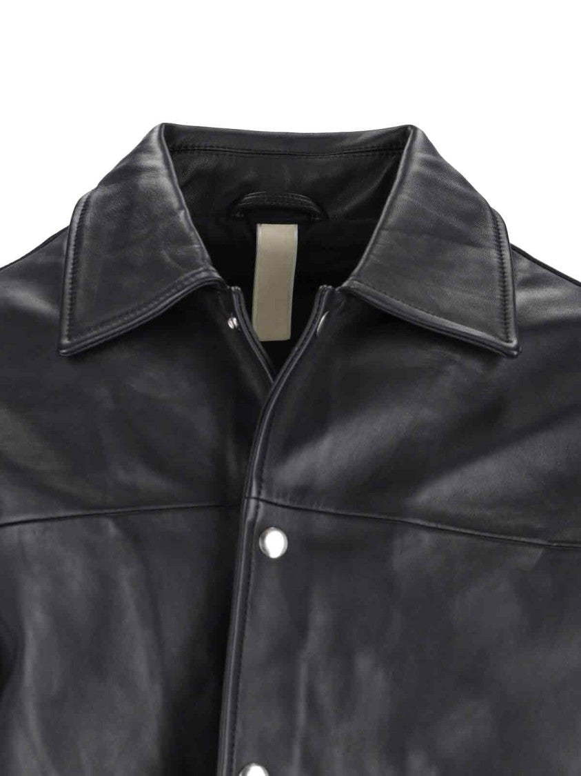 Sunflower Lambskin Leather Jacket – Black
