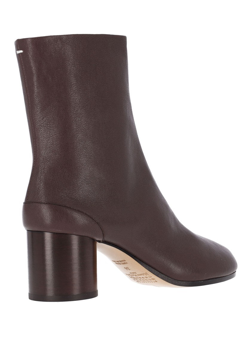Maison Margiela Black Nappa Leather Tabi Ankle Boots