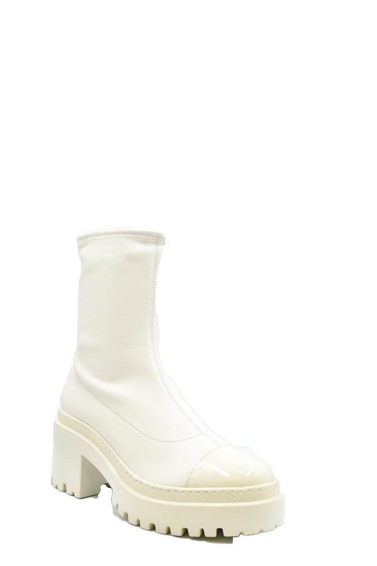 Giuseppe Zanotti Multicolor Leather Ankle Boots With Block Heel