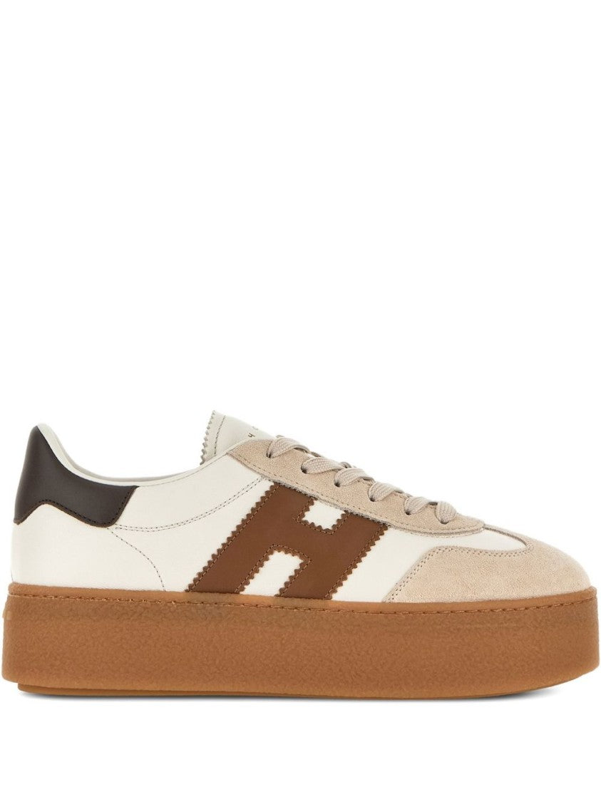 Hogan Multicolour Platform Sneakers With Suede