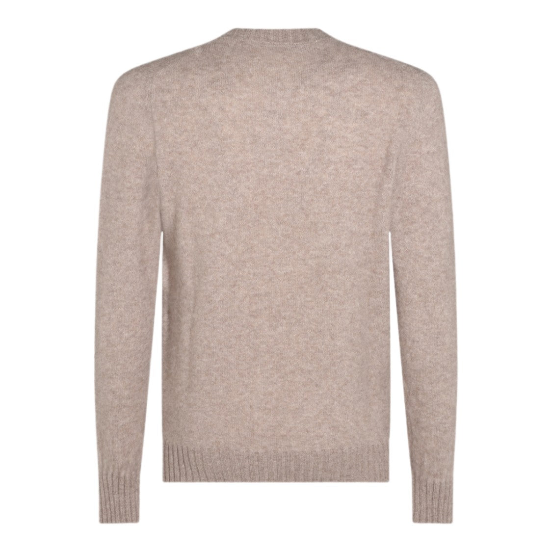 Piacenza Cashmere Textured Knit Ribbed Crewneck Sweater